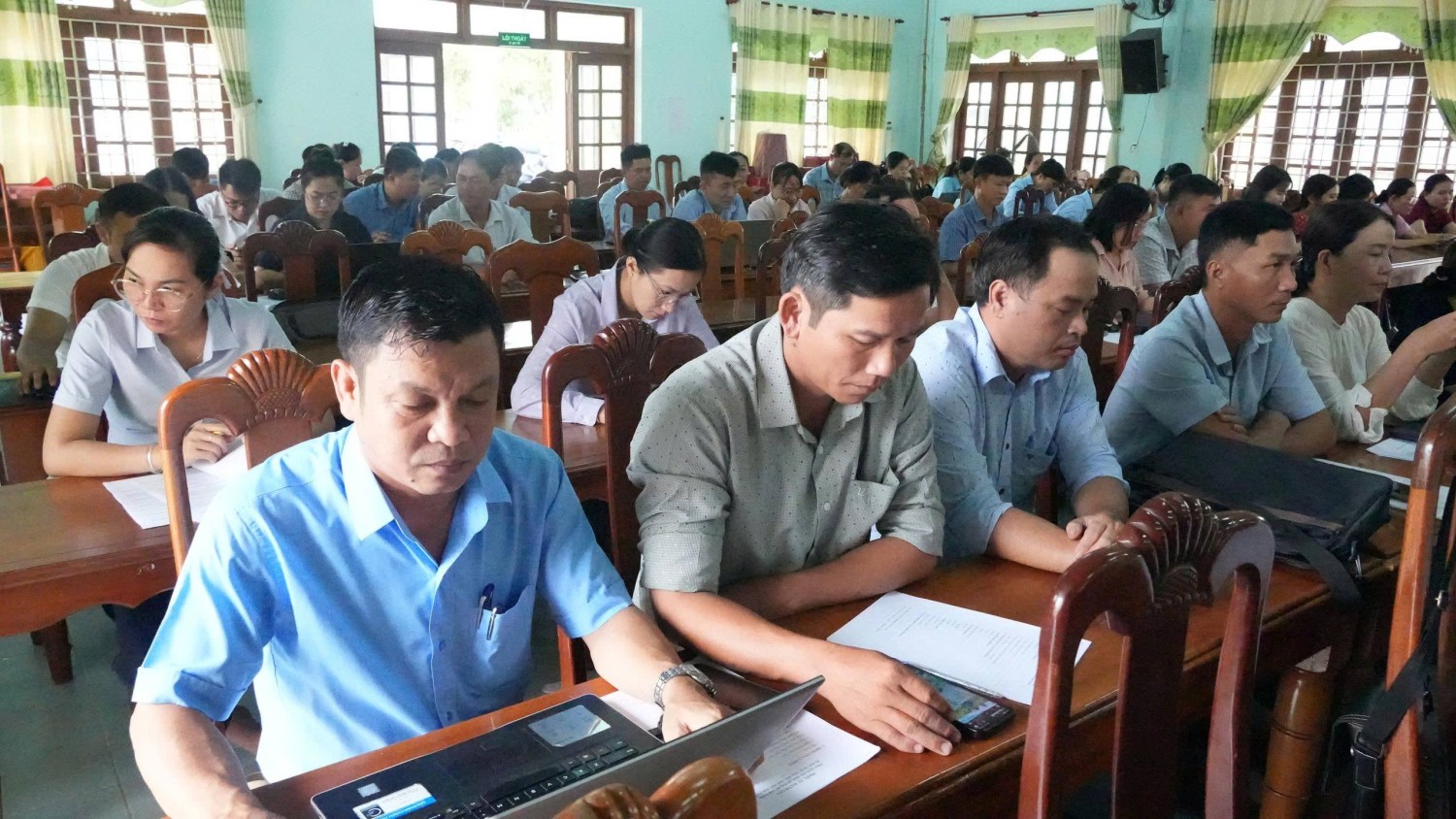 Đảng ủy xã Tam Xuân tổ chức Hội nghị quán triệt, triển khai Kế hoạch rà soát, đánh giá chất lượng đội ngũ cán bộ, công chức, viên chức